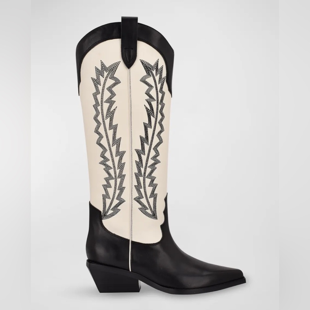 Marc Fisher LTD Roselle Boots Cowboy Western Girl Embroidered Size 5